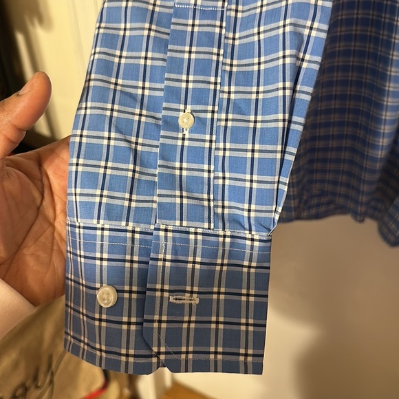 NWT LINCS Davidchu MENS CASUAL BUTTON DOWN SHIRT SIZE XXL BLUE COLOR - Picture 4 of 15